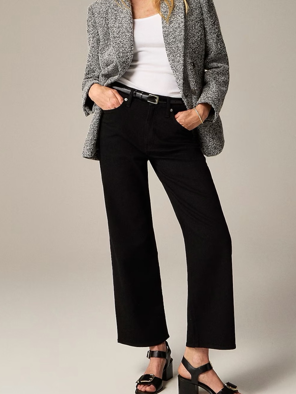 J. Crew Black ‘96 Slim Wide Jean | Size 25